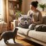 Cat Face Cushion Full Colour (Cut To Shape) from HappySnapGifts®