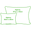 Personalised Photo Cushion (Rectangle Shapes) Size Comparison