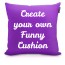 (25cm Square) Purple Soft Velvet Polyester Fabric (Personalised with Text)