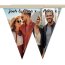 - 1 Metre (2 Triangular Flags) Mock Suede Polyester Fabric (Personalised with Text)