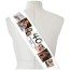 (180cm x 14cm) Black Mock Suede Polyester Fabric (Personalised with Text)