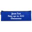 - 32cm x 10cm Royal Blue Mock Suede Polyester Fabric (Personalised with Text)