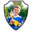 Shield (22cm) with Stars &amp; Winners Cup Theme (Personalised with Text)