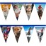 - 1 Metre with 8 Flags (20cm) Royal Blue Mock Suede Polyester Fabric (Personalised with Text)