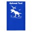 Small (35cm x 22cm) with Dinosaur Icon Royal Blue - Stretch Polyester (Personalised with Text)