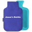 2 Litre - Royal Blue Fleece Fabric Removable Cover (Personalised with Text)