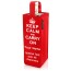 Regular (22cm x 10cm) with Keep Calm Design Red Mock Suede Polyester Fabric (Personalised with Text)