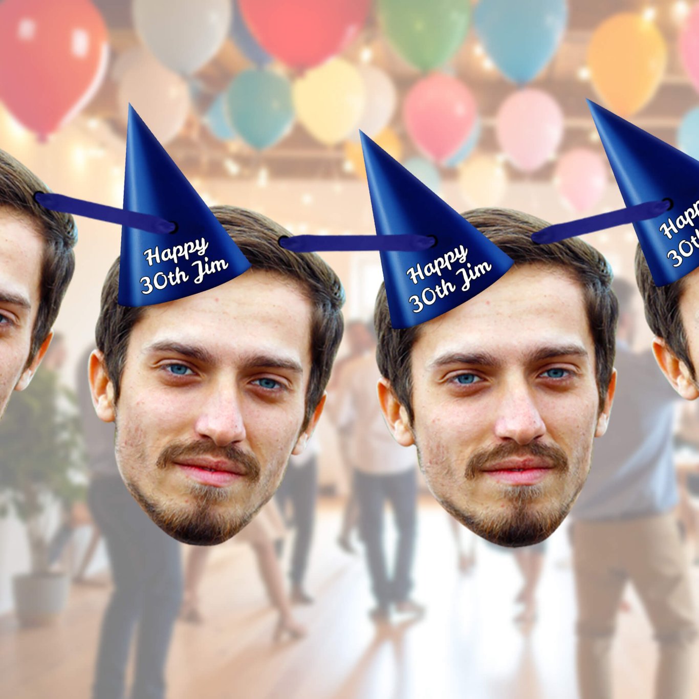 Photo Hats Party Hats With Faces On Them Custom Photo Party Time