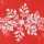 Snowflakes on Red
